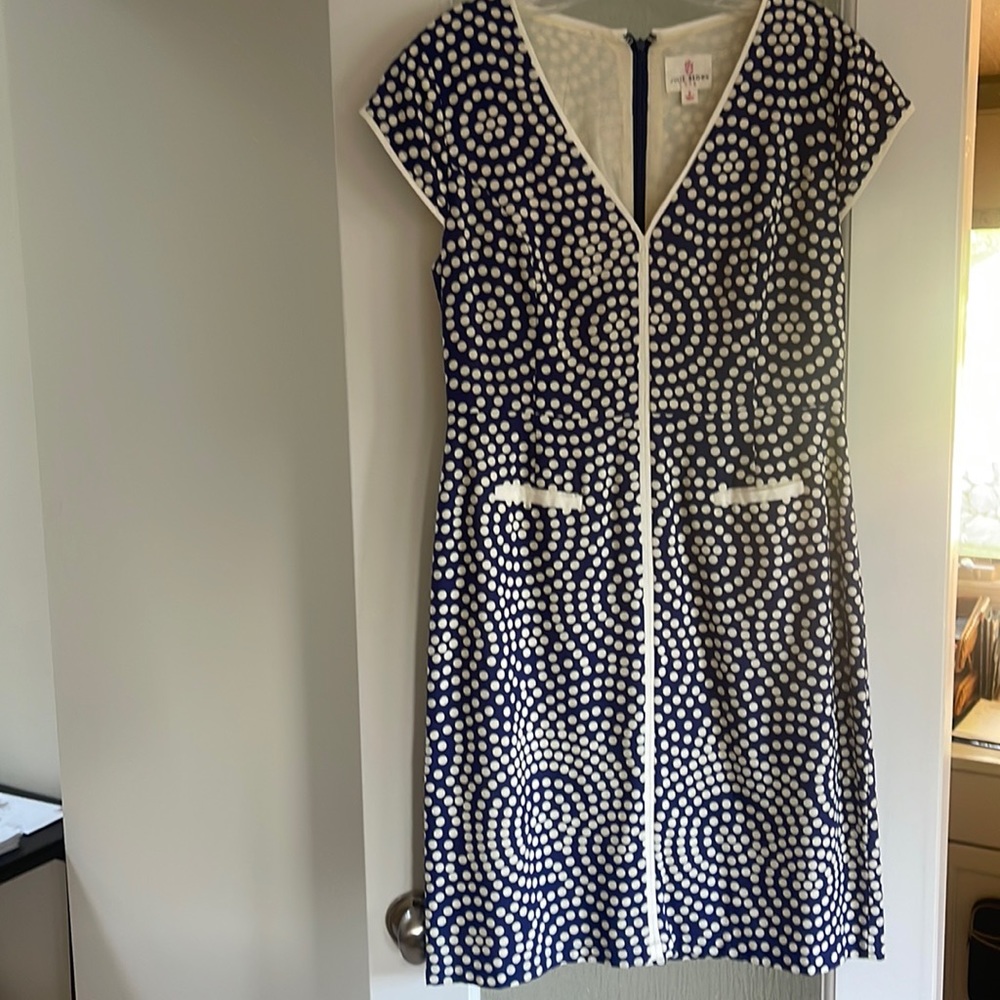 Julie Brown fitted cap sleeve dress. Above knee length